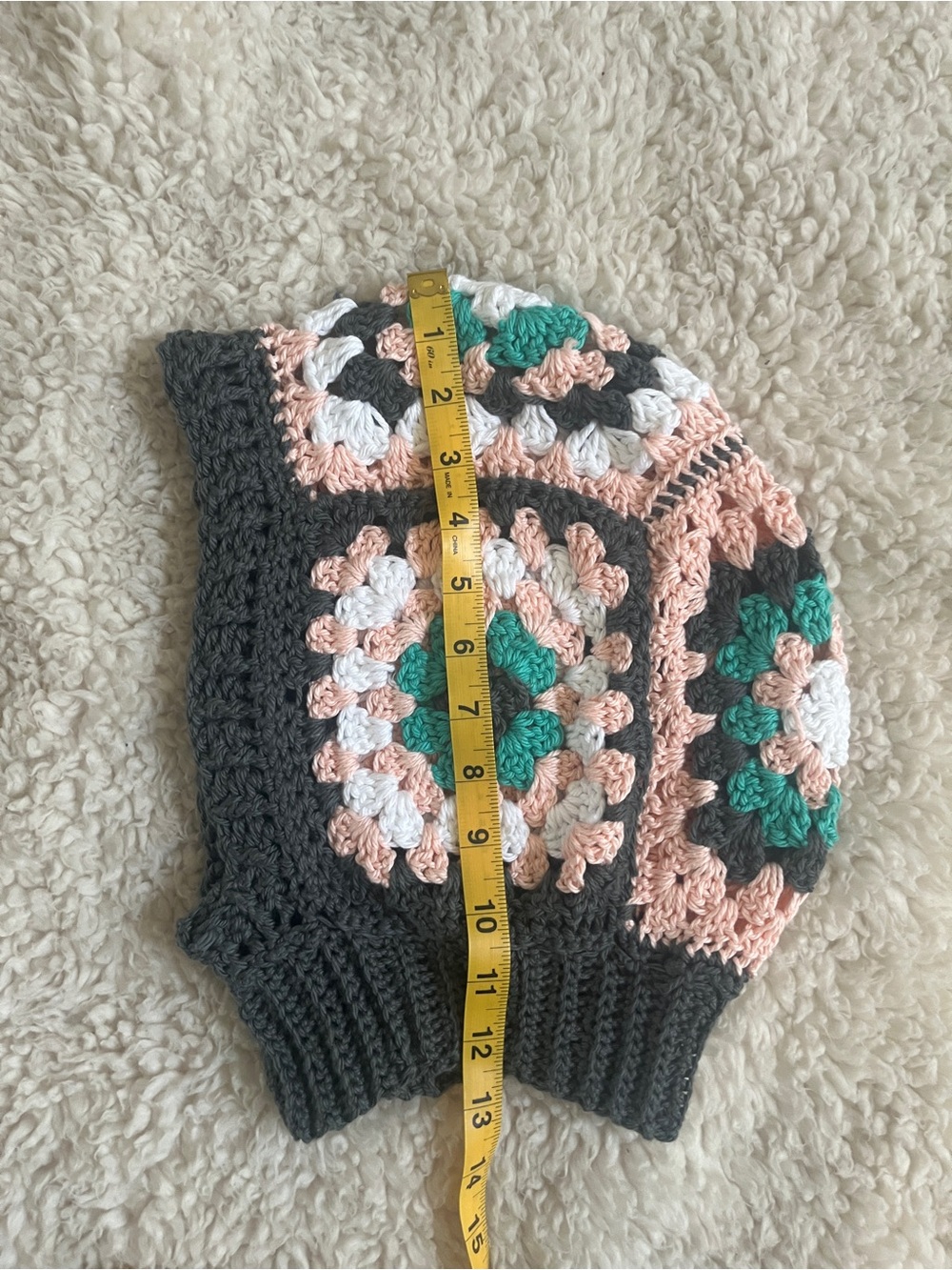 Crochet Granny Square Balaclava Hood - Picture 4 of 7